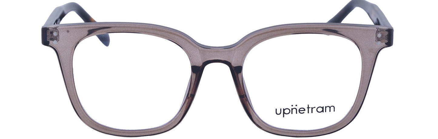 UP8452-C4-Handmade Mix Material-Havana Brown - glassesbyahana.com