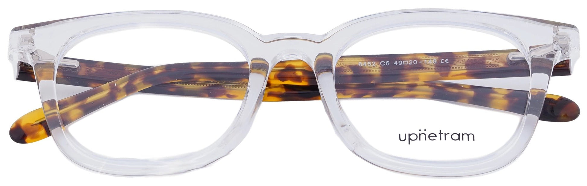 UP8452-C6-Handmade Mix Material-Crystal Clear - glassesbyahana.com