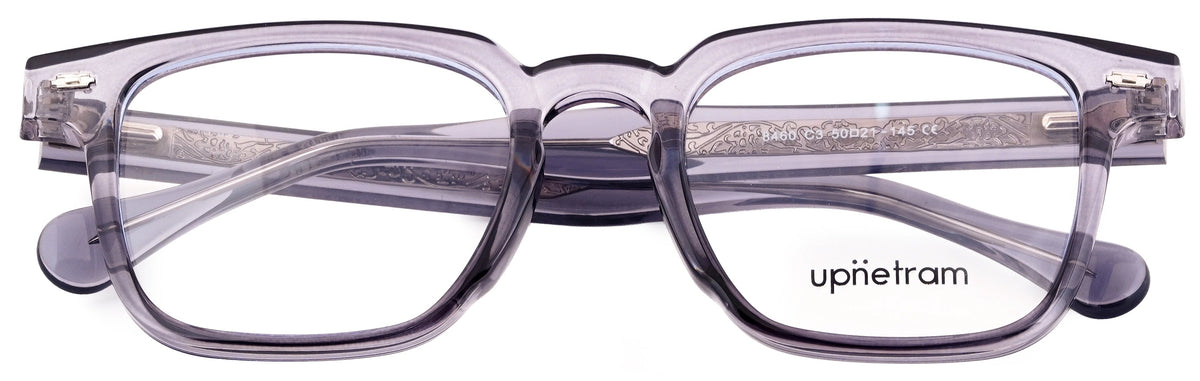 UP8460-C3-Handmade Mix Material-Slate Grey - glassesbyahana.com