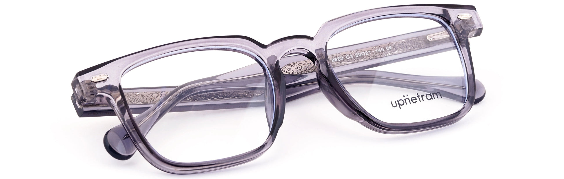 UP8460-C3-Handmade Mix Material-Slate Grey - glassesbyahana.com