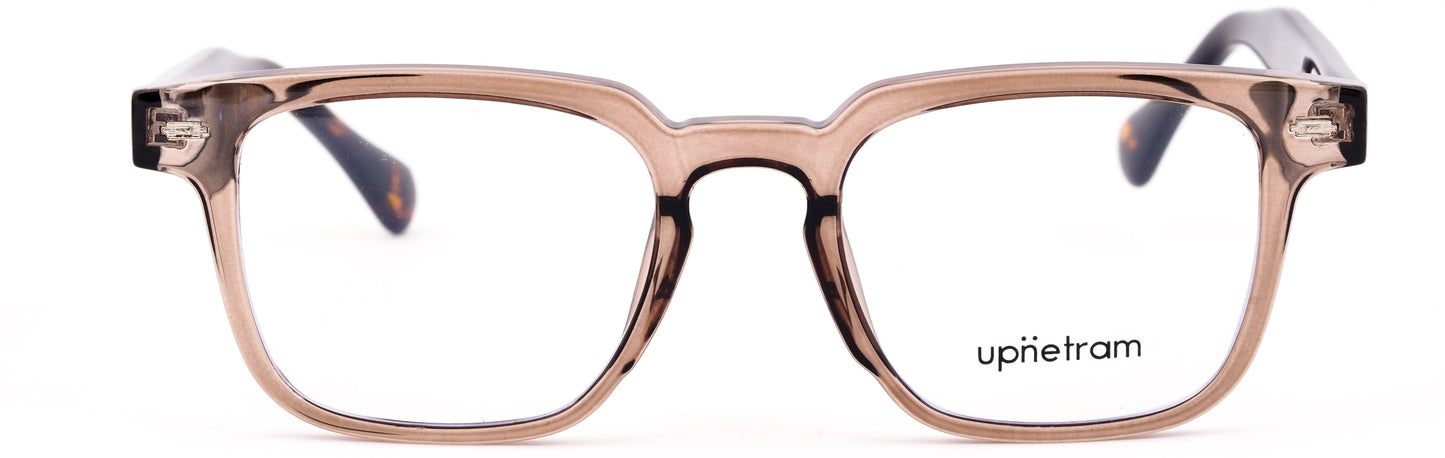 UP8460-C4-Handmade Mix Material-Havana Brown - glassesbyahana.com