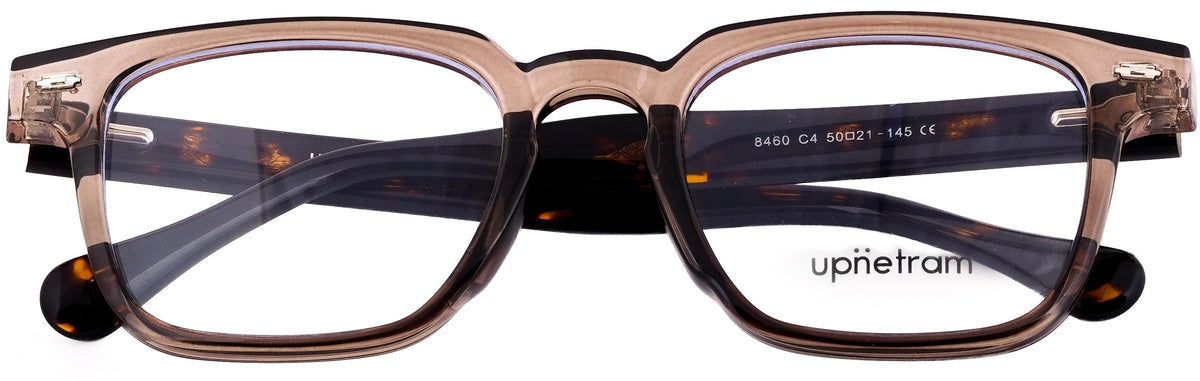 UP8460-C4-Handmade Mix Material-Havana Brown - glassesbyahana.com