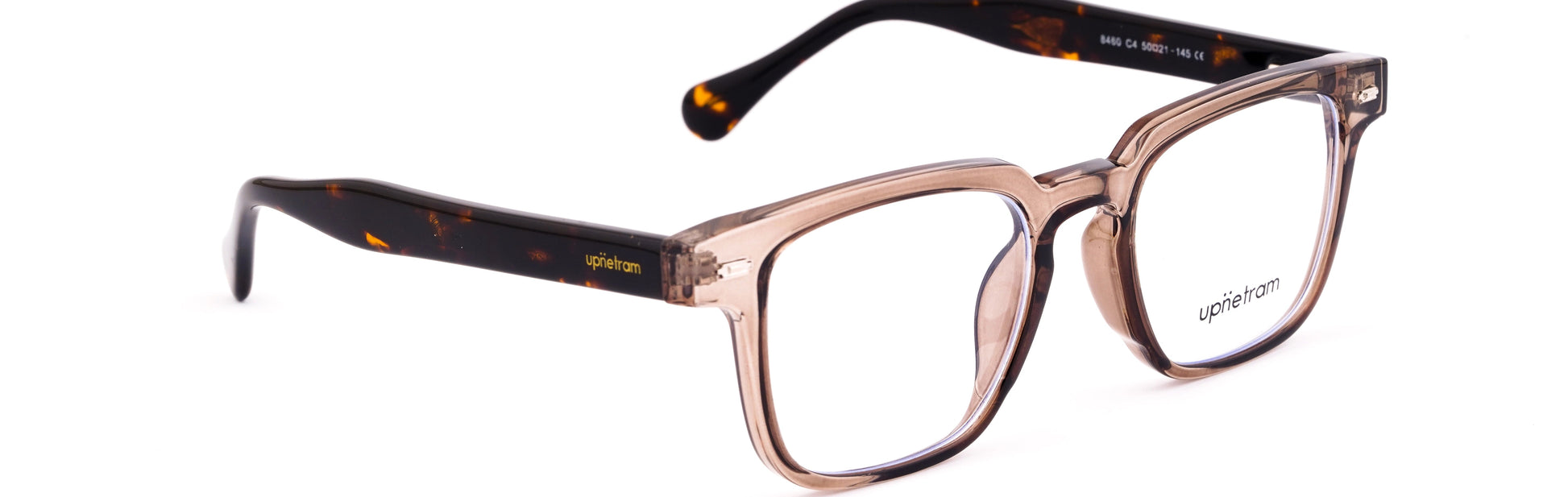 UP8460-C4-Handmade Mix Material-Havana Brown - glassesbyahana.com