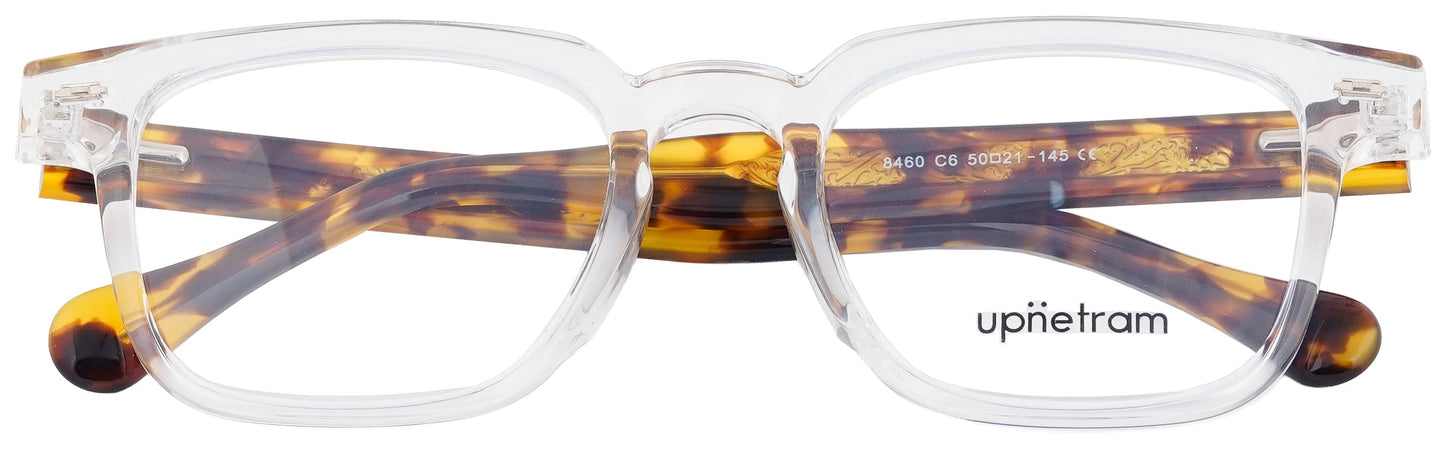 UP8460-C6-Handmade Mix Material-Crystal Clear - glassesbyahana.com