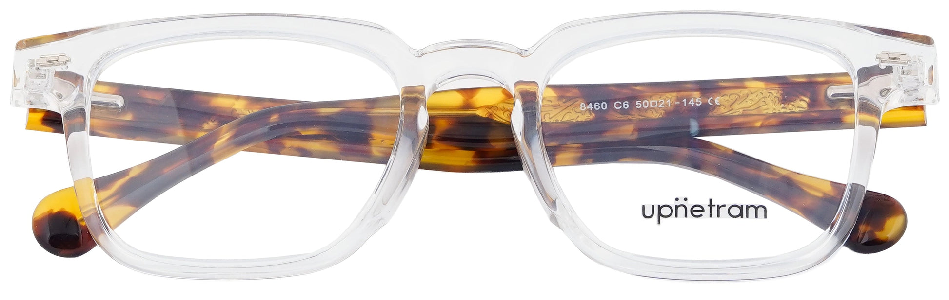 UP8460-C6-Handmade Mix Material-Crystal Clear - glassesbyahana.com