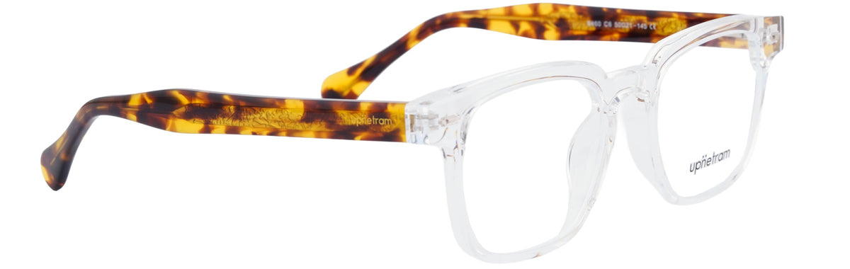 UP8460-C6-Handmade Mix Material-Crystal Clear - glassesbyahana.com