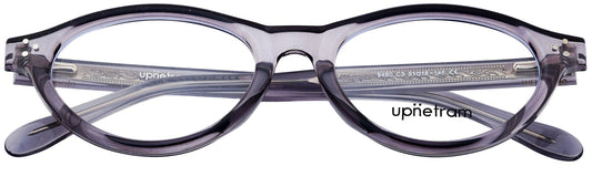 UP8480-C3-Handmade Mix Material-Smokey Grey - glassesbyahana.com