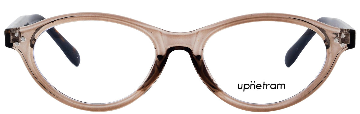 UP8480-C4-Handmade Mix Material-Light Brown - glassesbyahana.com