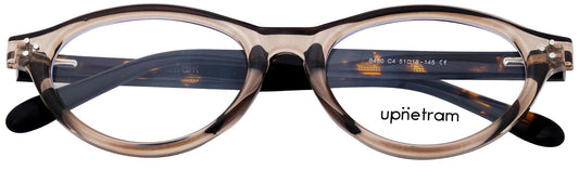 UP8480-C4-Handmade Mix Material-Light Brown - glassesbyahana.com