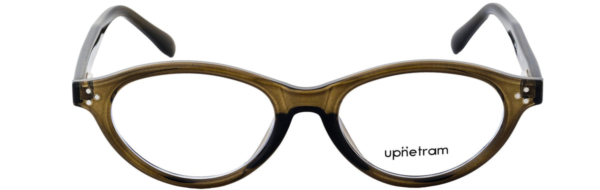 UP8480-C5-Handmade Mix Material-Crystal Oliver Green - glassesbyahana.com