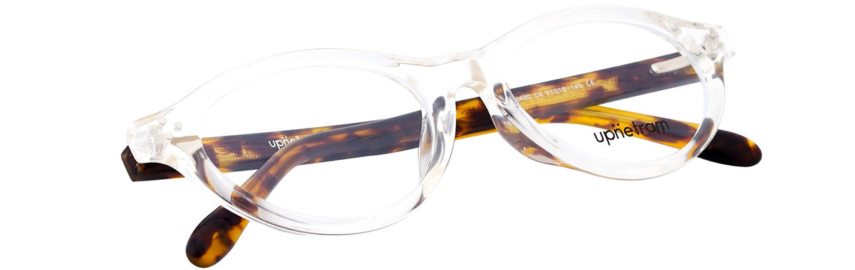 UP8480-C6-Handmade Mix Material-Crystal Transparent - glassesbyahana.com