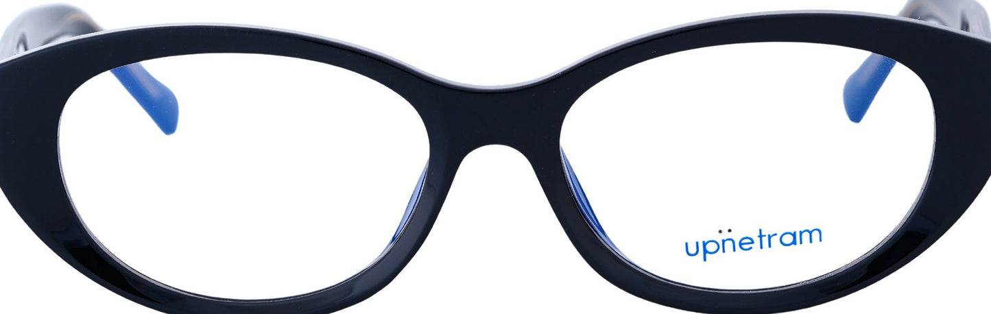 UP85002-C1-Handmade Bio Acetate-Silk Noir - glassesbyahana.com