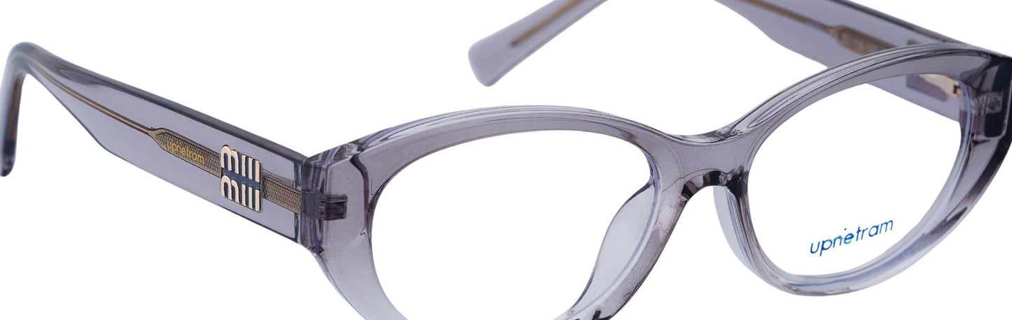 UP85002-C5-Handmade Bio Acetate-Crystal Ash - glassesbyahana.com