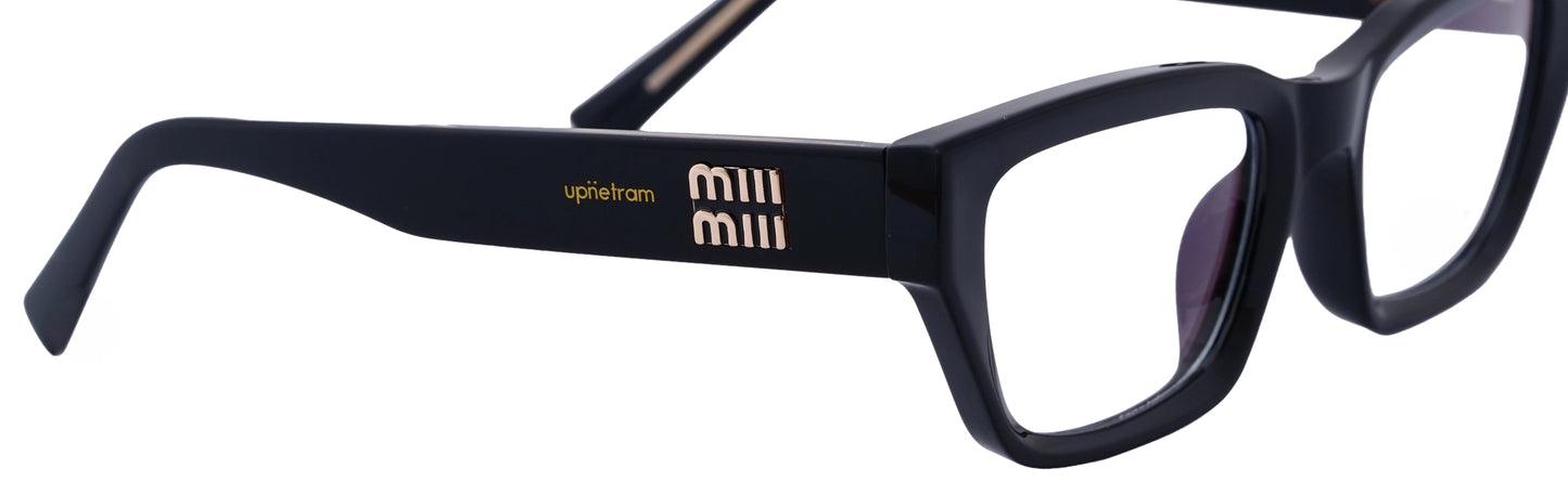 UP85003-C1-Handmade Mix Material-Midnight Black