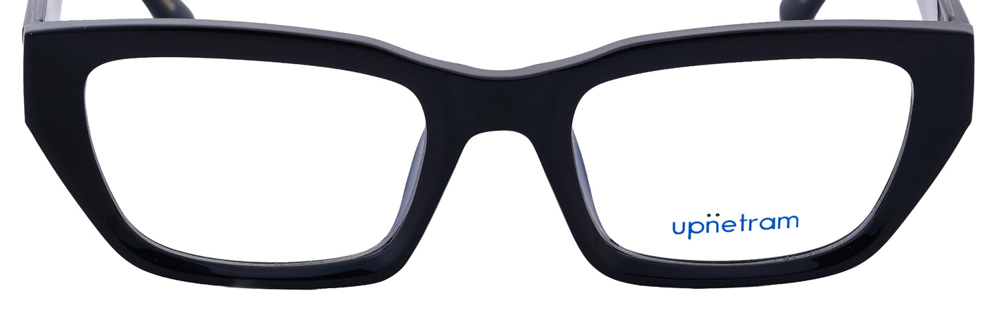 UP85003-C1-Handmade Mix Material-Midnight Black