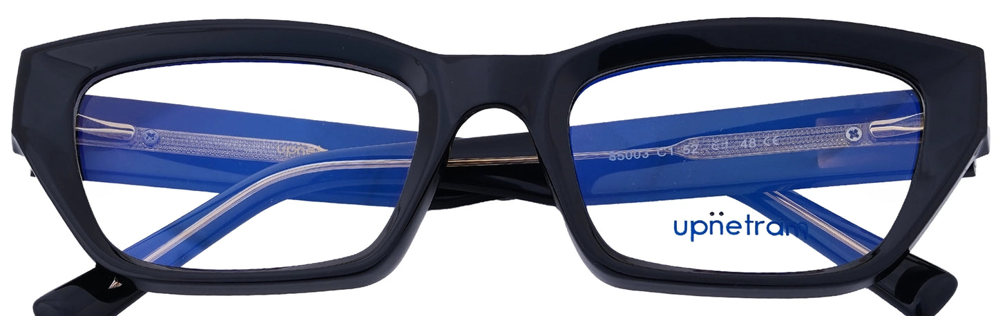 UP85003-C1-Handmade Mix Material-Midnight Black
