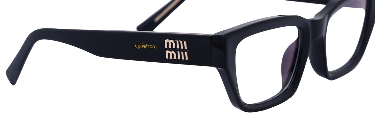 UP85003-C1-Handmade Mix Material-Midnight Black - glassesbyahana.com