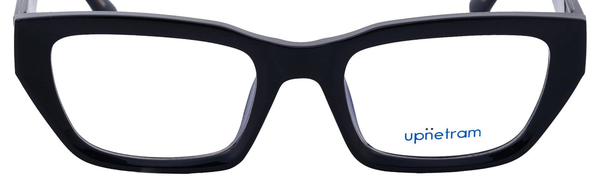 UP85003-C1-Handmade Mix Material-Midnight Black - glassesbyahana.com