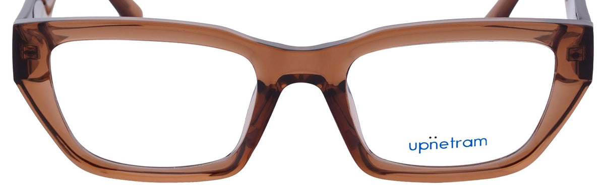UP85003-C4-Handmade Mix Material-Translucent Brown - glassesbyahana.com