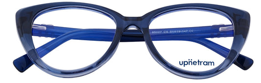 UP85007-C6-Handmade Mix Material-Glacier Blue - glassesbyahana.com
