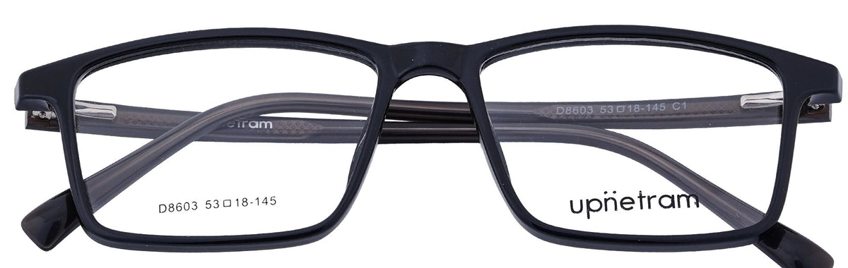 UP8603-C1-Handmade Mix Material-Midnight Black - glassesbyahana.com