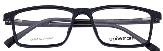 UP8603-C1-Handmade Mix Material-Midnight Black - glassesbyahana.com