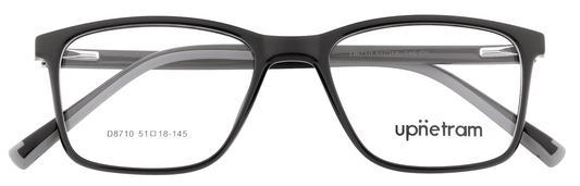 UP8710-C1-Handmade Mix Material-Midnight Black - glassesbyahana.com