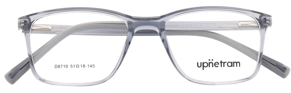 UP8710-C3-Handmade Mix Material-Translucent Grey - glassesbyahana.com
