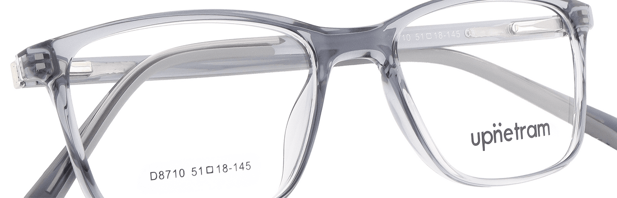 UP8710-C3-Handmade Mix Material-Translucent Grey - glassesbyahana.com