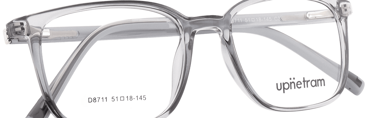 UP8711-C3-Handmade Mix Material-Translucent Grey - glassesbyahana.com