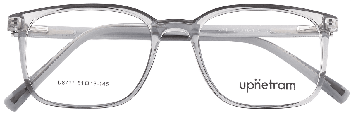 UP8711-C3-Handmade Mix Material-Translucent Grey - glassesbyahana.com