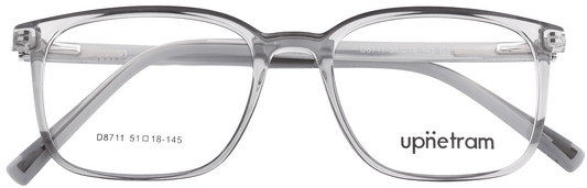 UP8711-C3-Handmade Mix Material-Translucent Grey - glassesbyahana.com