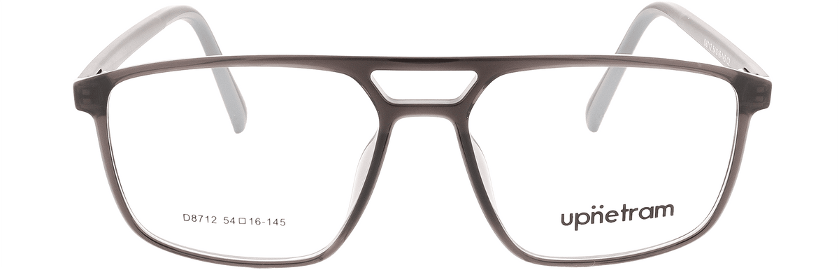 UP8712-C2-Handmade Mix Material-Smokey Grey - glassesbyahana.com