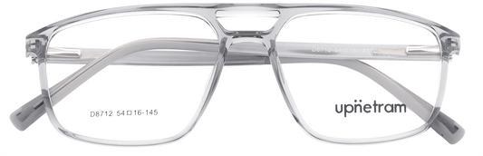 UP8712-C3-Handmade Mix Material-Translucent Grey - glassesbyahana.com