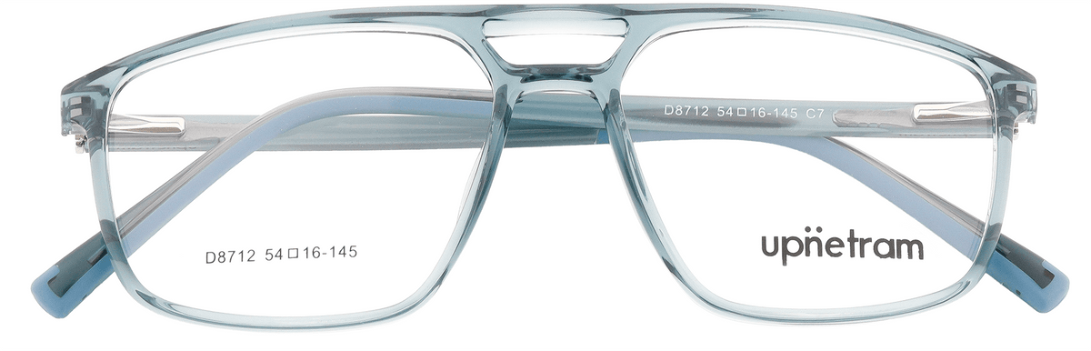 UP8712-C7-Handmade Mix Material-Translucent Blue - glassesbyahana.com