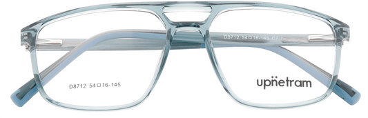 UP8712-C7-Handmade Mix Material-Translucent Blue - glassesbyahana.com