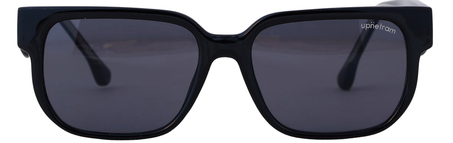 UP8845-C1-Handmade Bio Acetate-Midnight Black - glassesbyahana.com