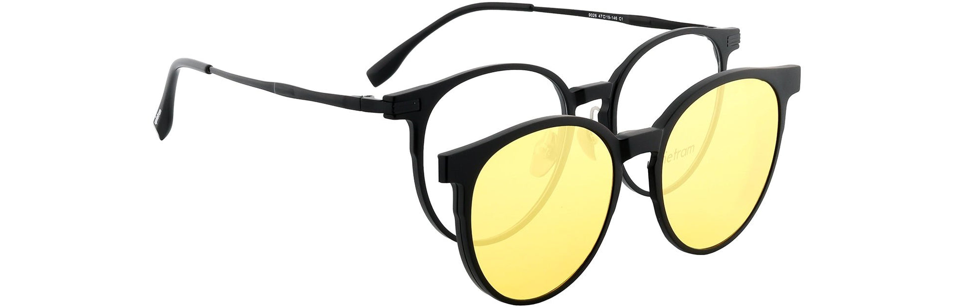 UP9026-C1-Handmade Mix Material-Midnight Black - glassesbyahana.com