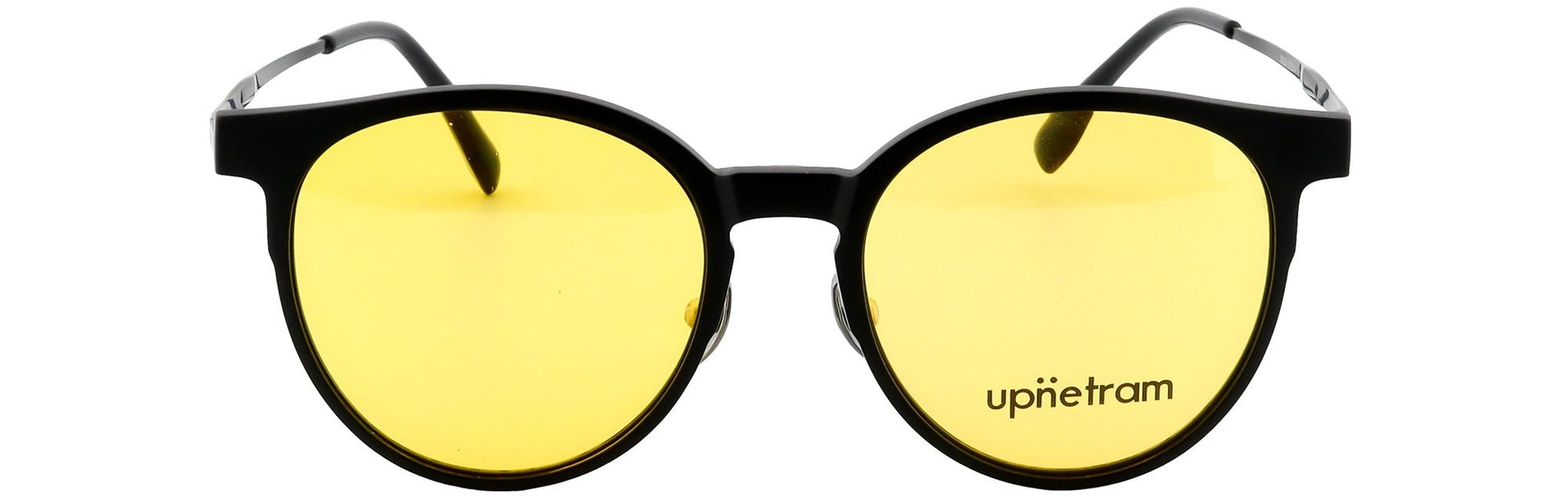 UP9026-C1-Handmade Mix Material-Midnight Black - glassesbyahana.com