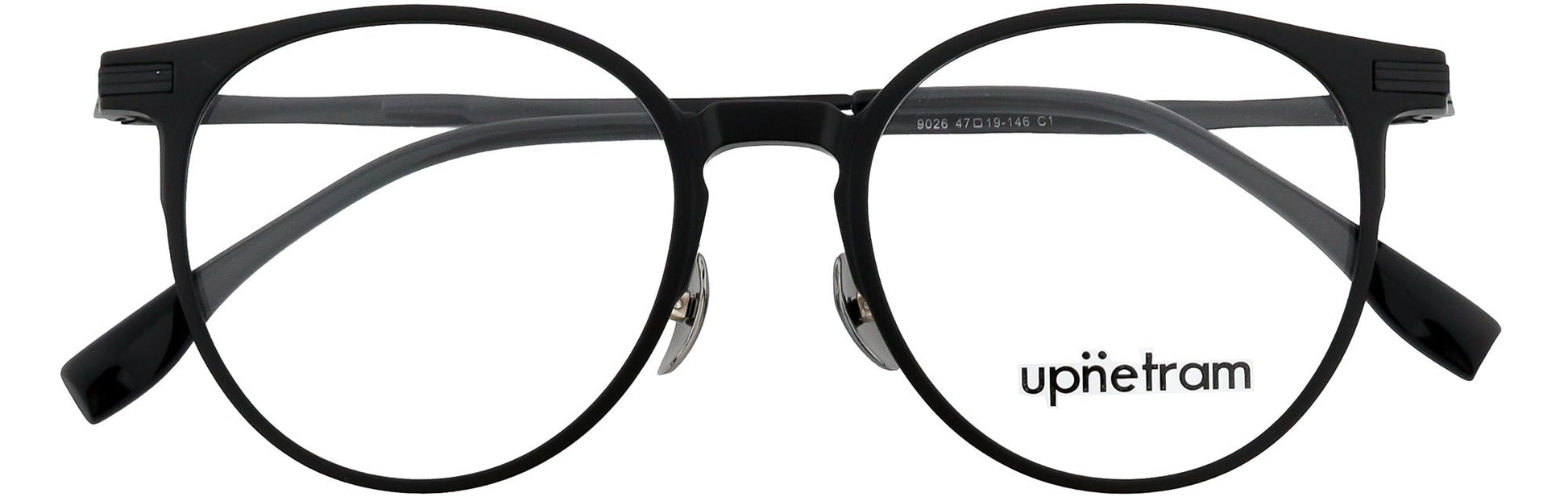UP9026-C1-Handmade Mix Material-Midnight Black - glassesbyahana.com