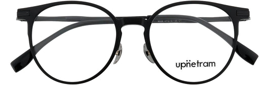 UP9026-C1-Handmade Mix Material-Midnight Black - glassesbyahana.com