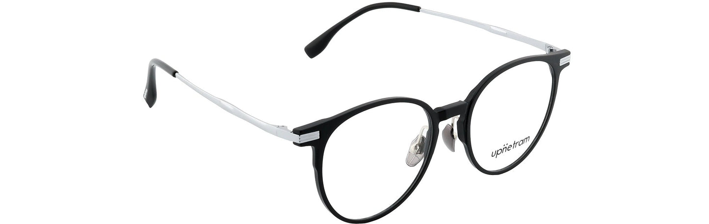 UP9026-C2-Handmade Mix Material-Midnight Silver - glassesbyahana.com