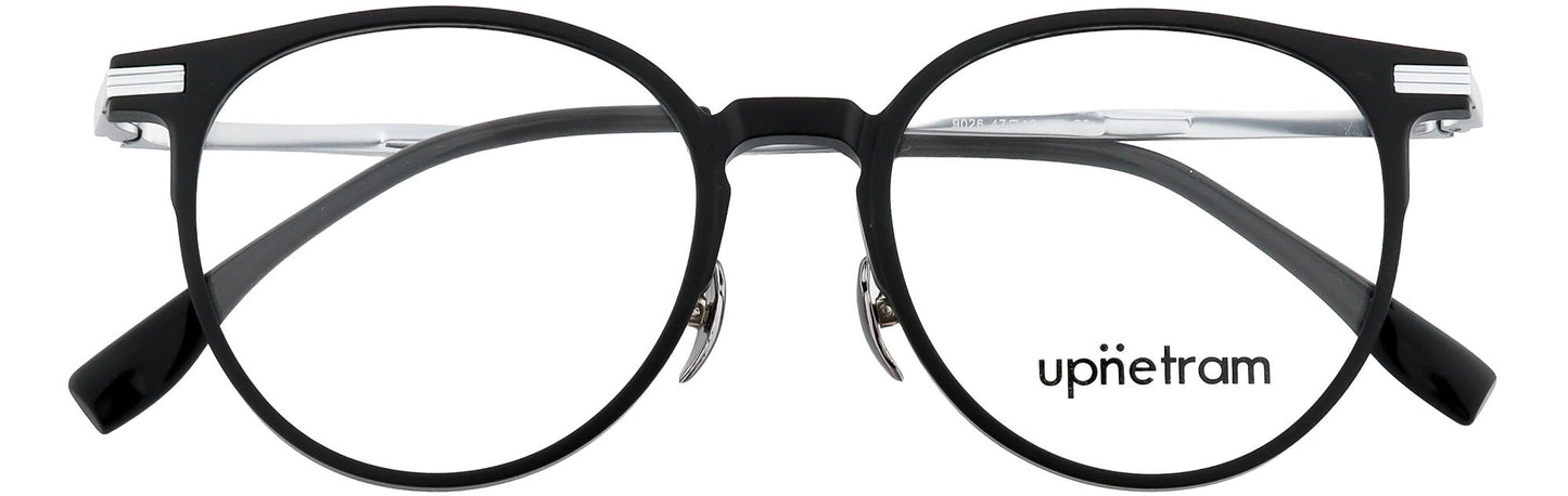 UP9026-C2-Handmade Mix Material-Midnight Silver - glassesbyahana.com