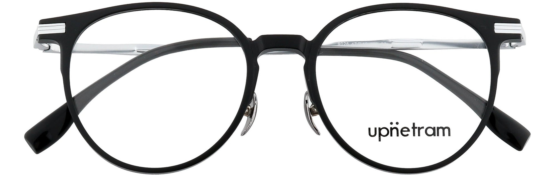 UP9026-C2-Handmade Mix Material-Midnight Silver - glassesbyahana.com