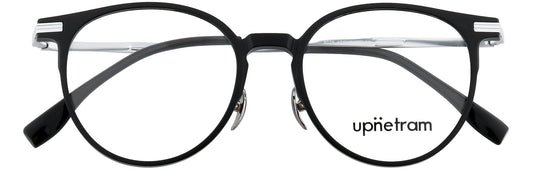 UP9026-C2-Handmade Mix Material-Midnight Silver - glassesbyahana.com