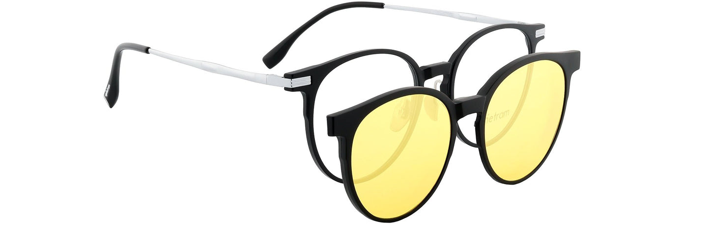 UP9026-C2-Handmade Mix Material-Midnight Silver - glassesbyahana.com
