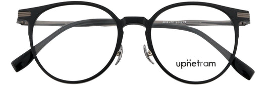 UP9026-C3-Handmade Mix Material-Midnight Gunmetal - glassesbyahana.com