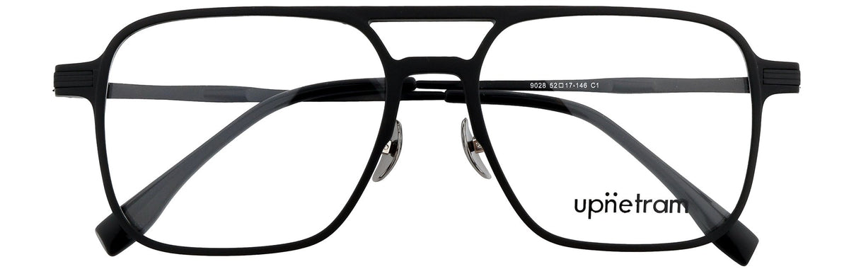 UP9028-C1-Handmade Mix Material-Midnight Black - glassesbyahana.com