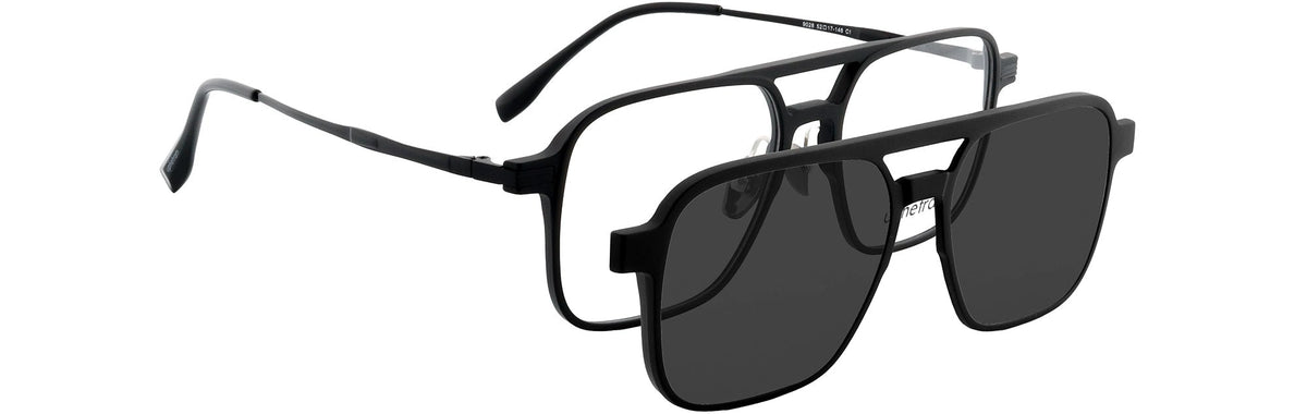 UP9028-C1-Handmade Mix Material-Midnight Black - glassesbyahana.com