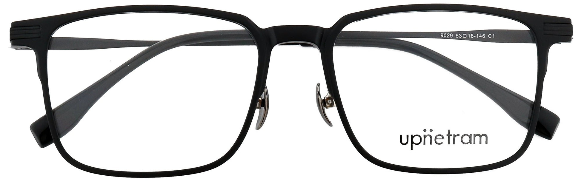 UP9029-C1-Handmade Mix Material-Midnight Black - glassesbyahana.com